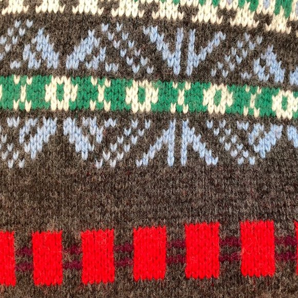 J Crew Multicolor Colorful Fair Isle Lambs Wool Cashmere Blend Scarf Extra Long - Picture 10 of 16